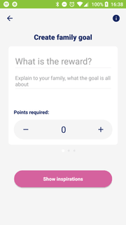 Android app, goal creation