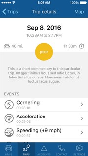 iOS App, Trip Details